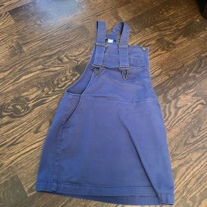 H&M blue overall dress